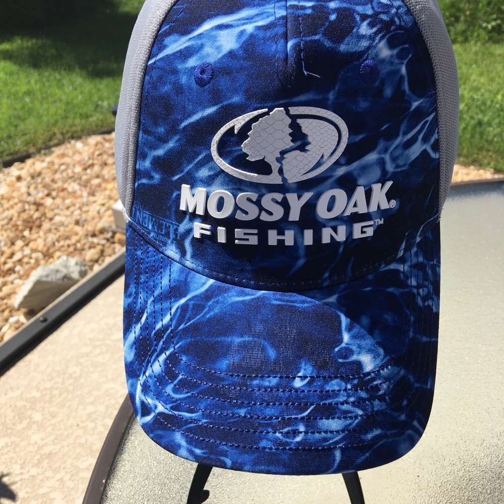 Mossy Oak by Outdoor Cap Blue Gray Adjustable Cap SZ OSFM Countrycore